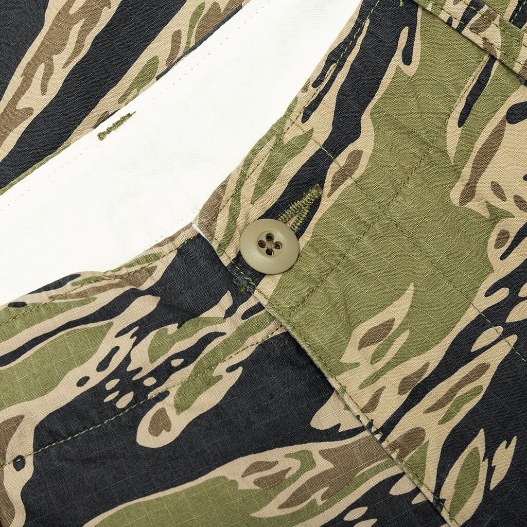 TIGER CAMO 6 POCKET TROUSERS - OLIVE - 3