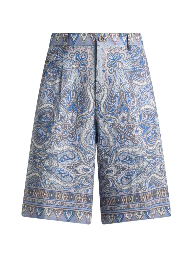 paisley-print shorts 1