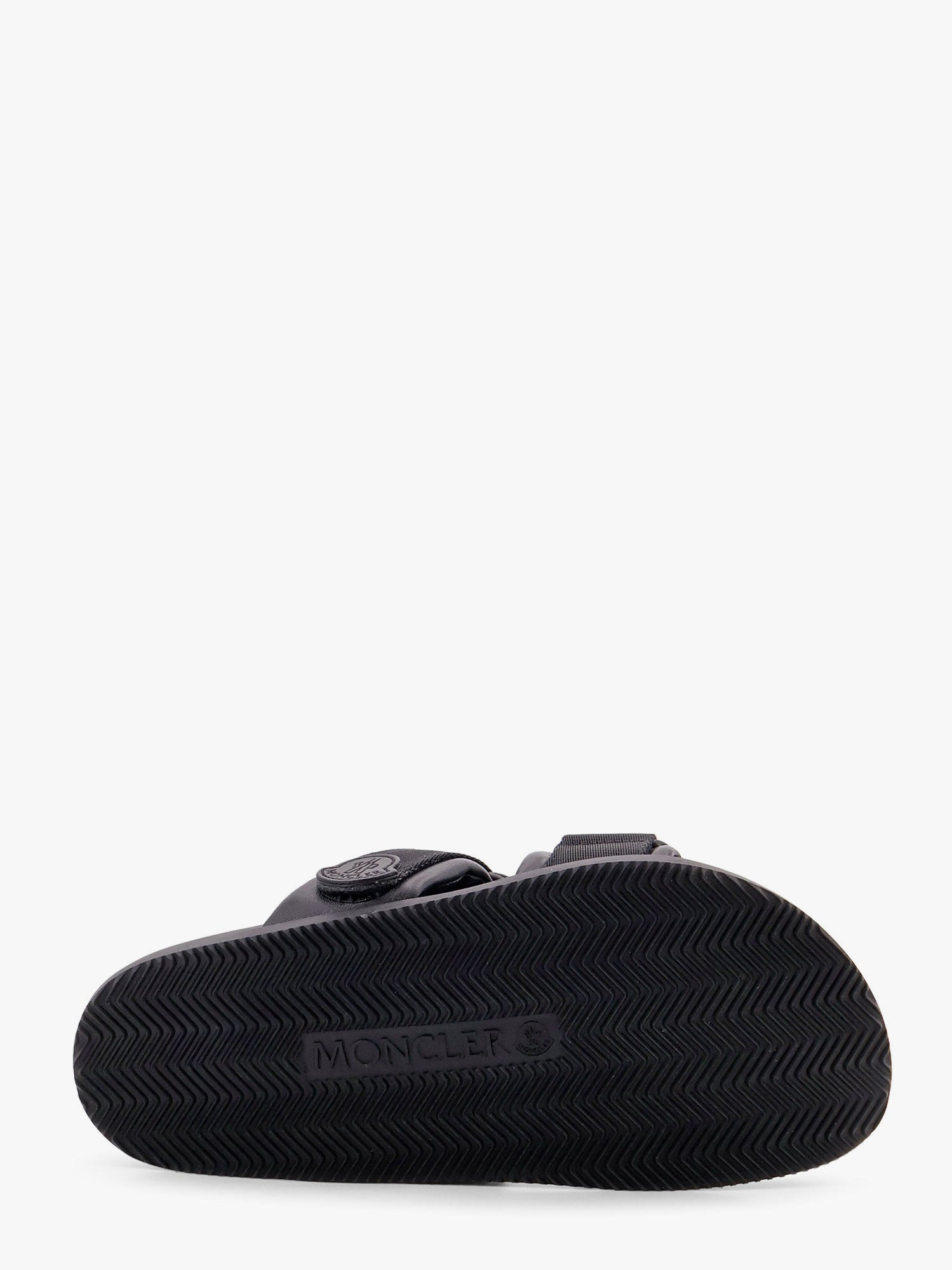 Moncler Women Mon Summer Leather Sandals With Nylon Details - 4