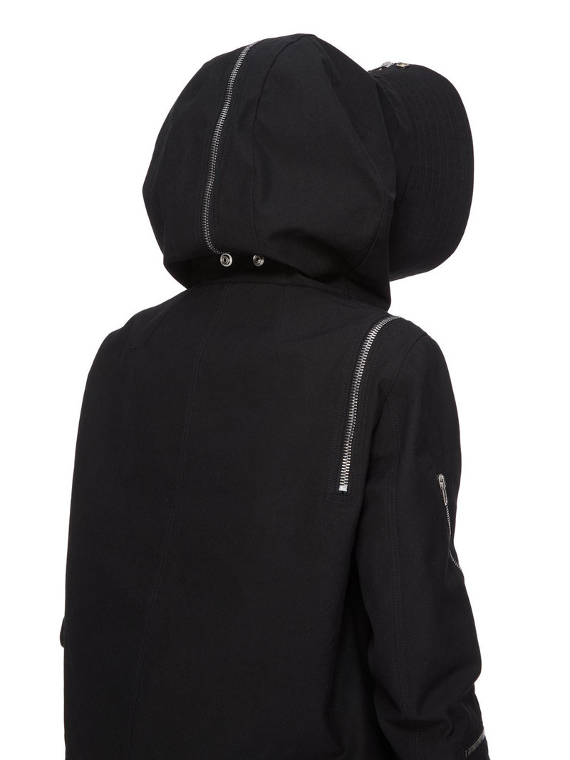 Black Hollywood Cropped Headon Parka 7