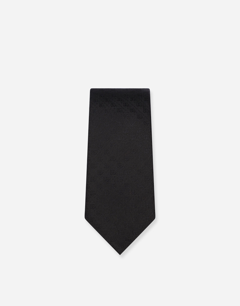 Dolce & Gabbana 8-cm silk jacquard blade tie with DG logo outlook