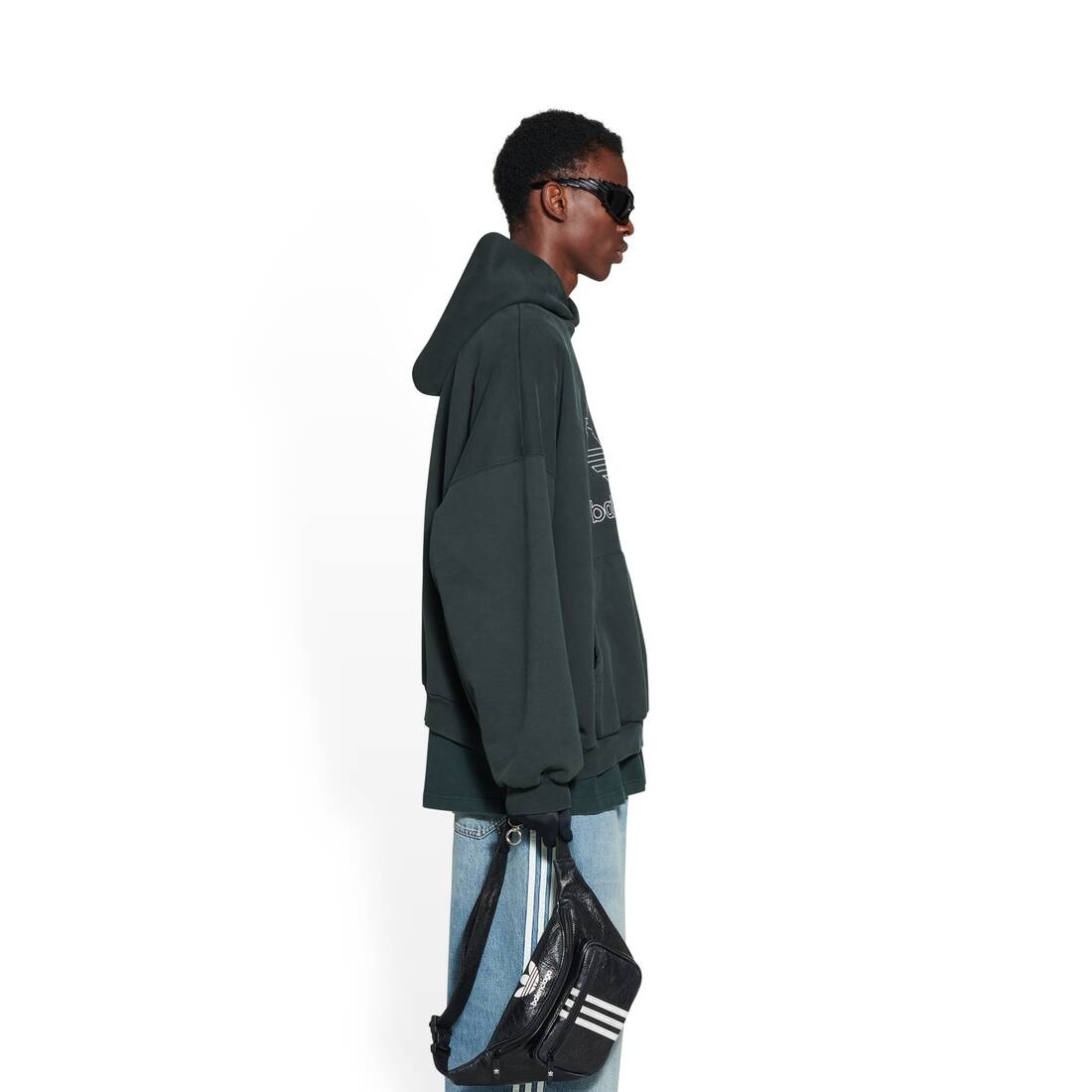 Men's Balenciaga / Adidas Beltpack  in Black - 3