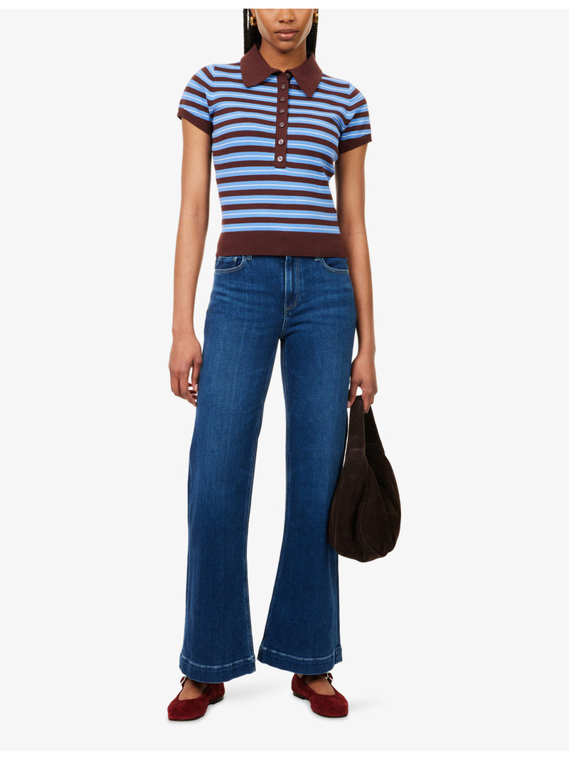 PAIGE "Leenah 32"" Wide-Leg Denim Jeans" outlook