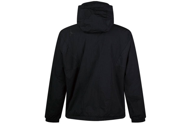 Air Jordan Sport DNA Half Zipper Woven Pullover Hooded Jacket Black CD5729-084 - 2