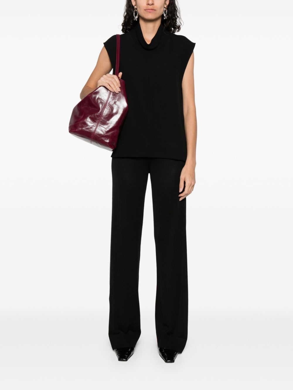 wide knitted trousers - 2