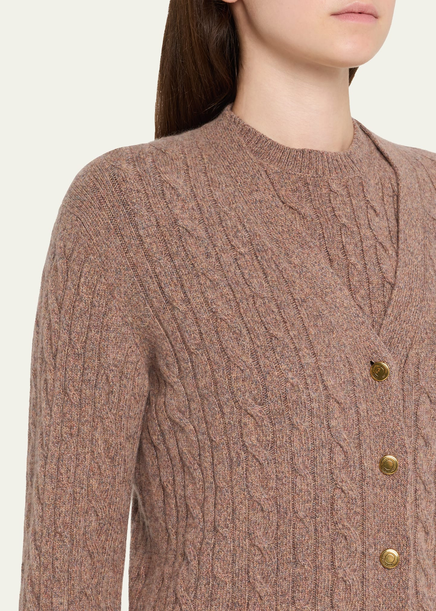 Baby Cashmere Cable Knit Cardigan - 5