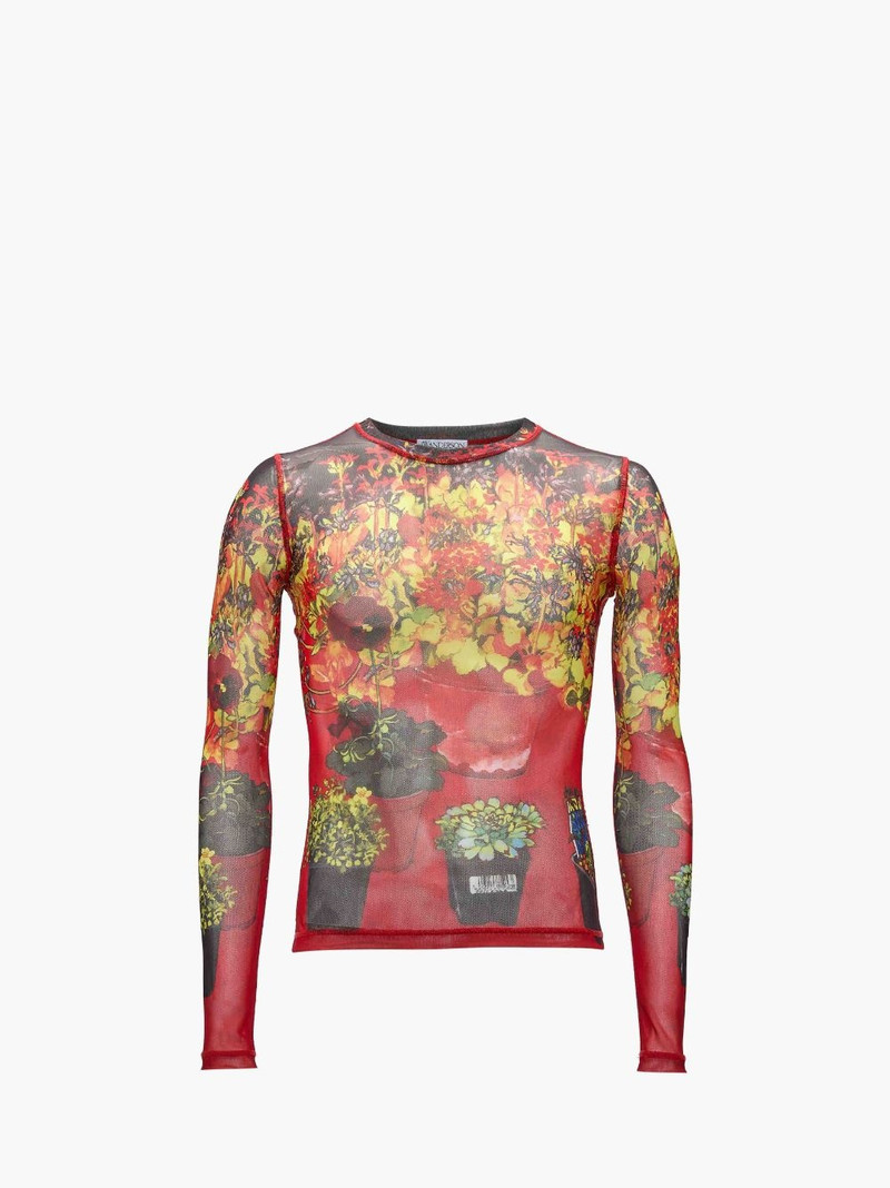 SHEER LONG SLEEVE TURTLENECK TOP 1