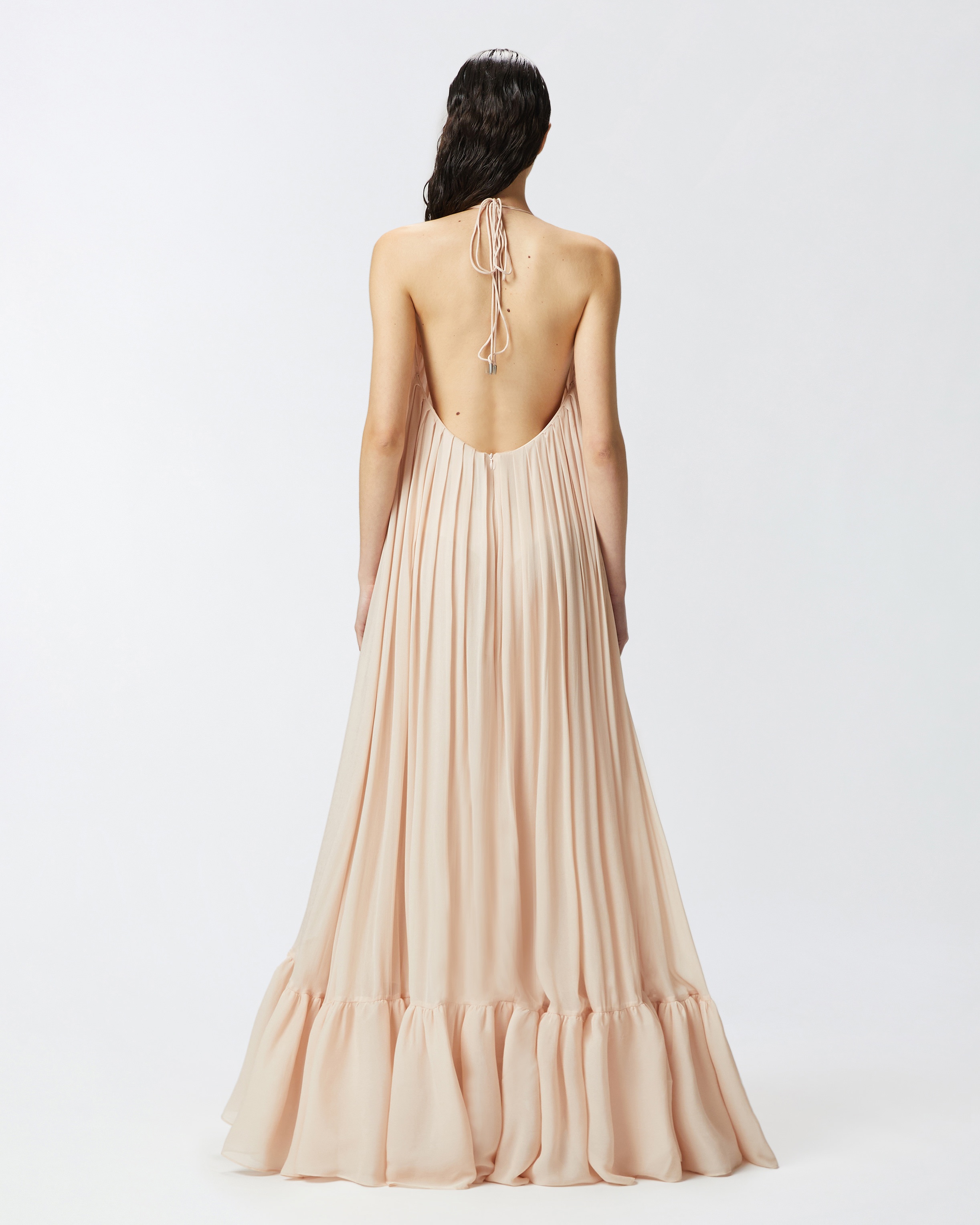 WIDE LONG DRESS WITH OPEN BACK - 4