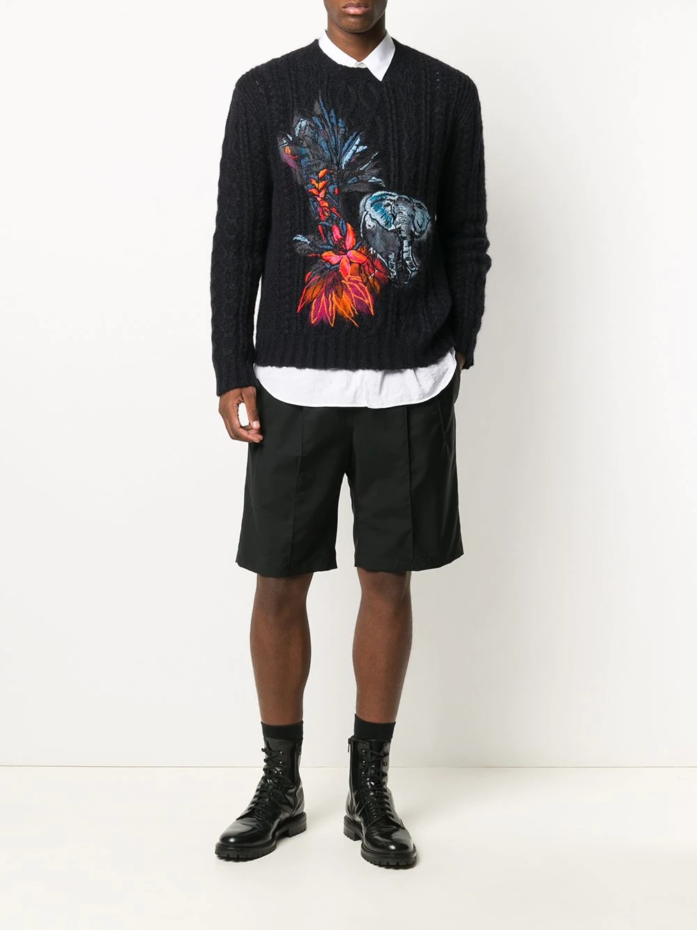 Mural Jungle embroidered jumper - 2