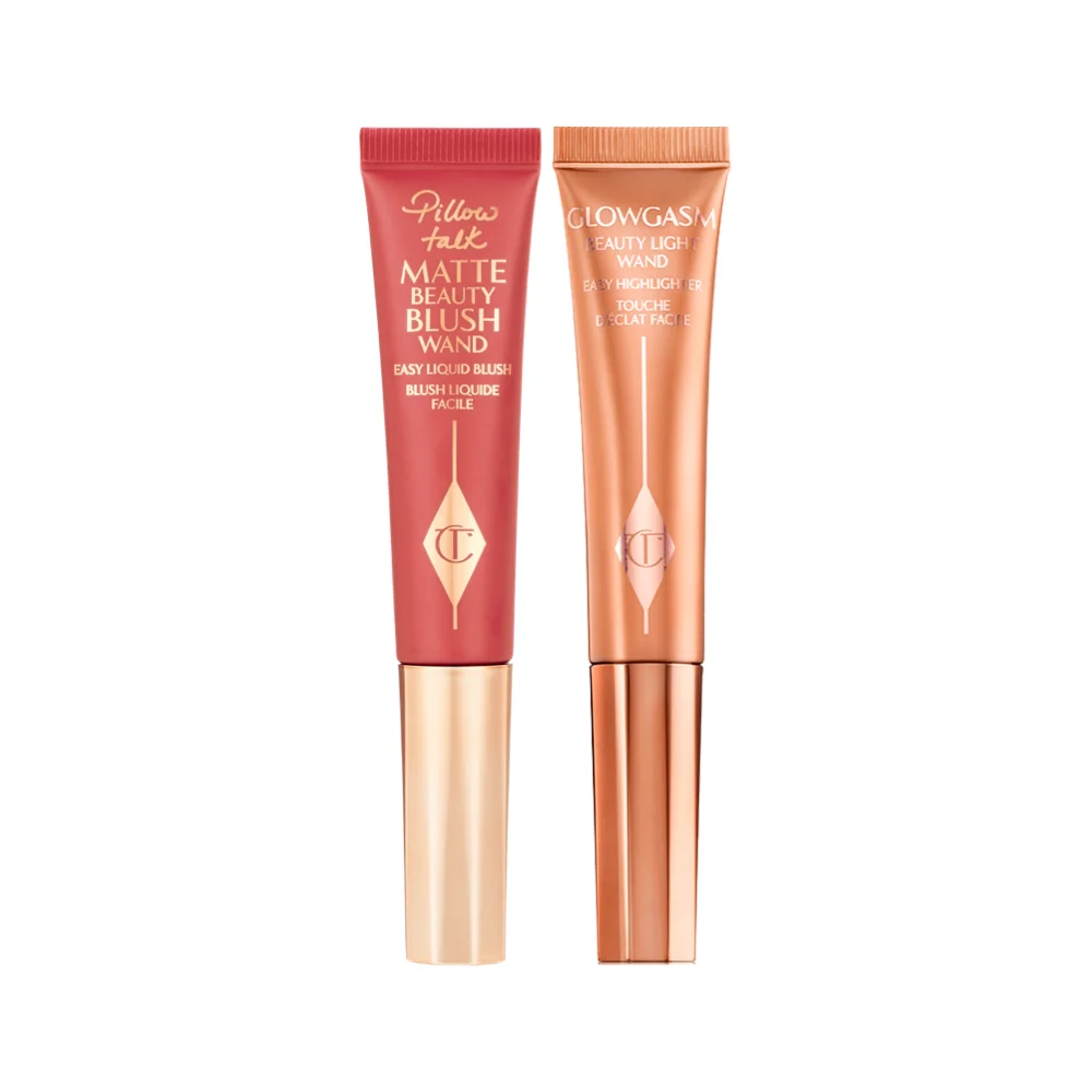 PILLOW TALK GLOW & BLUSH BEAUTY WAND KIT CHEEK KIT - 1