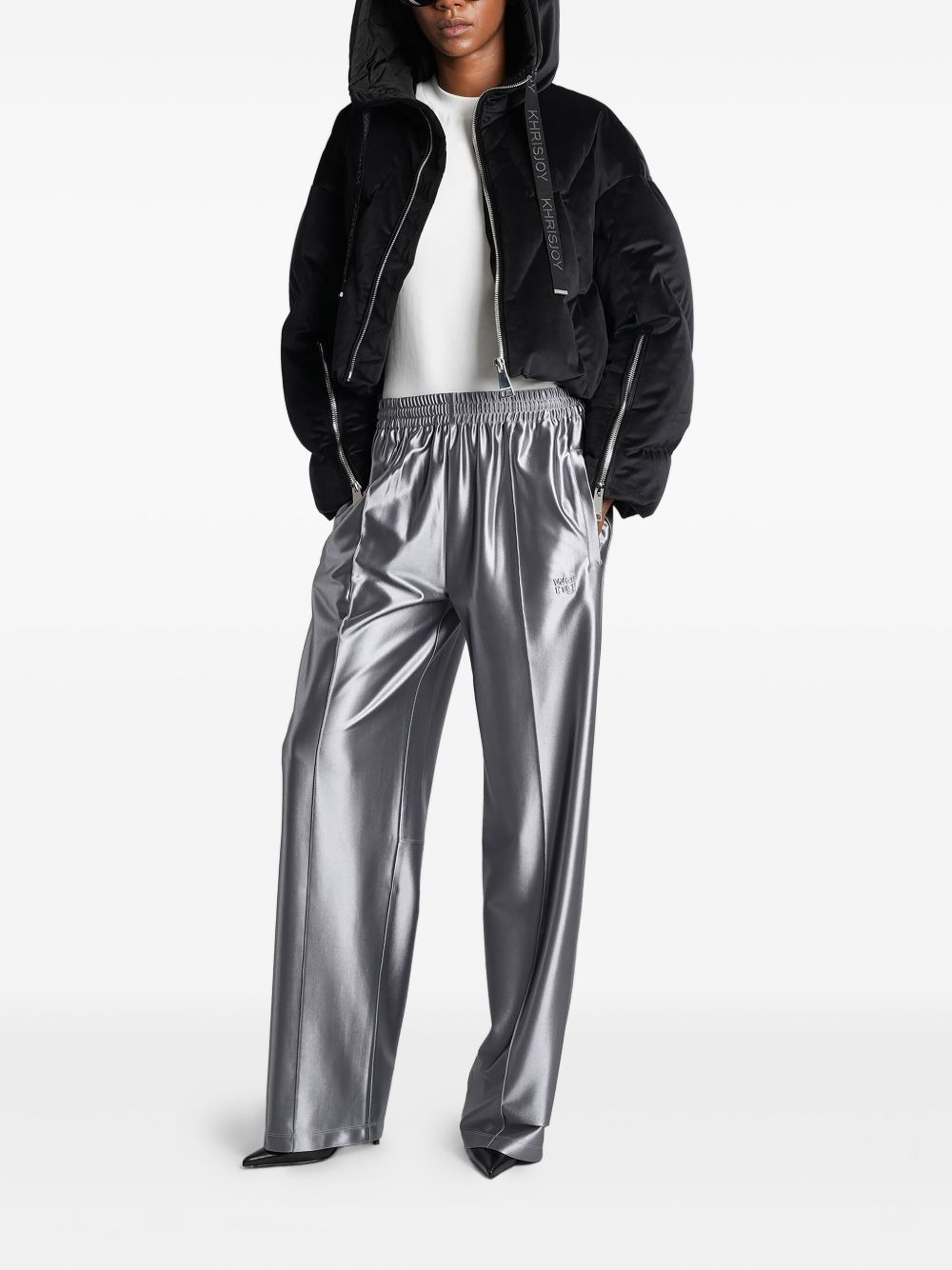 quilted cropped puffer jacket - 2