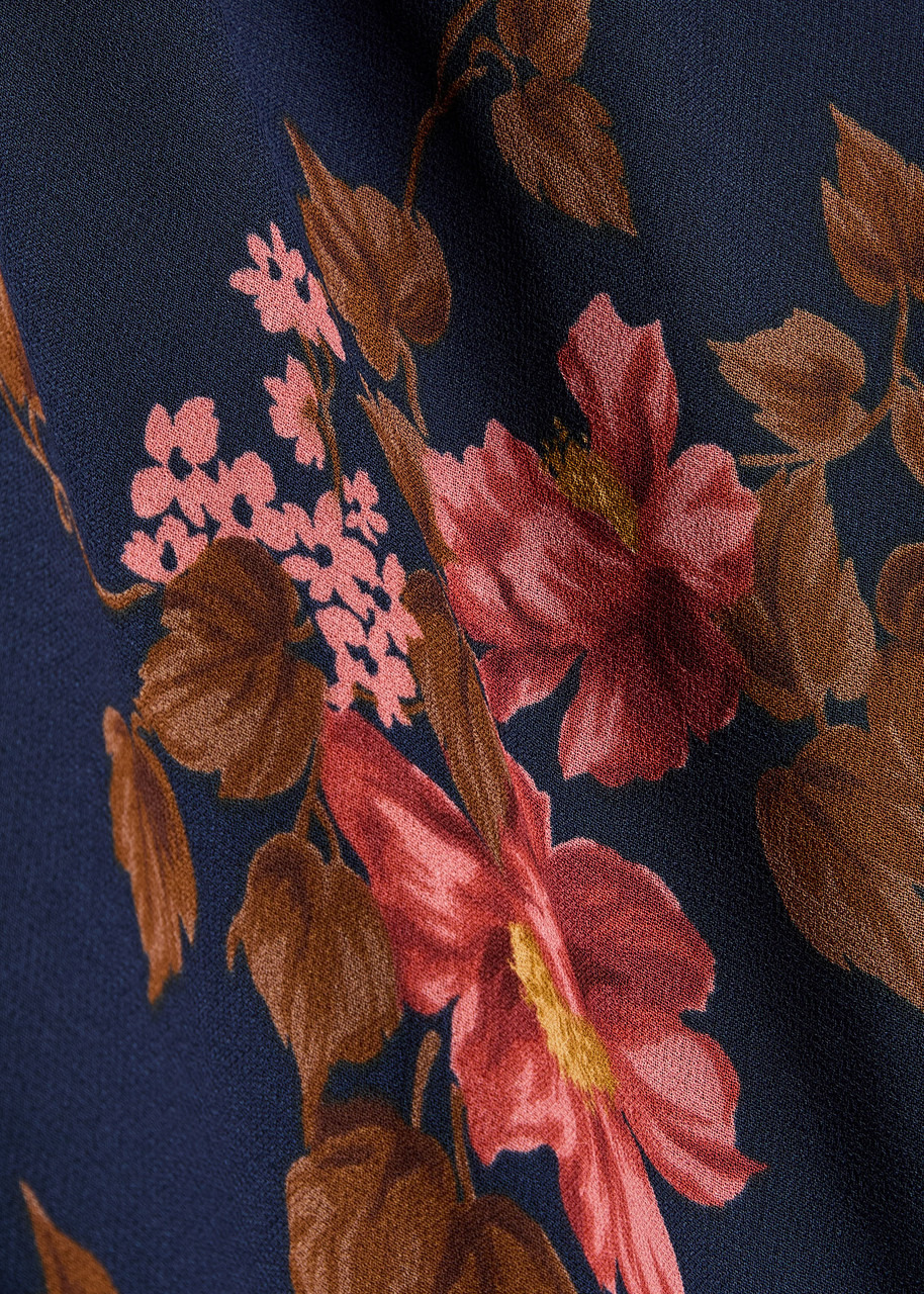 Reformation Prescott Floral Print Chiffon Maxi Dress - 5