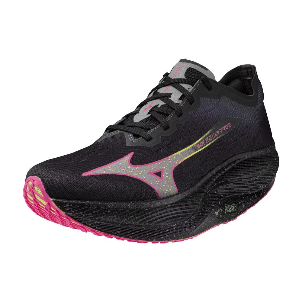 Mizuno Wave Rebellion Pro 2 'Black Silver Pink Tetra' U1GD241752 - 3