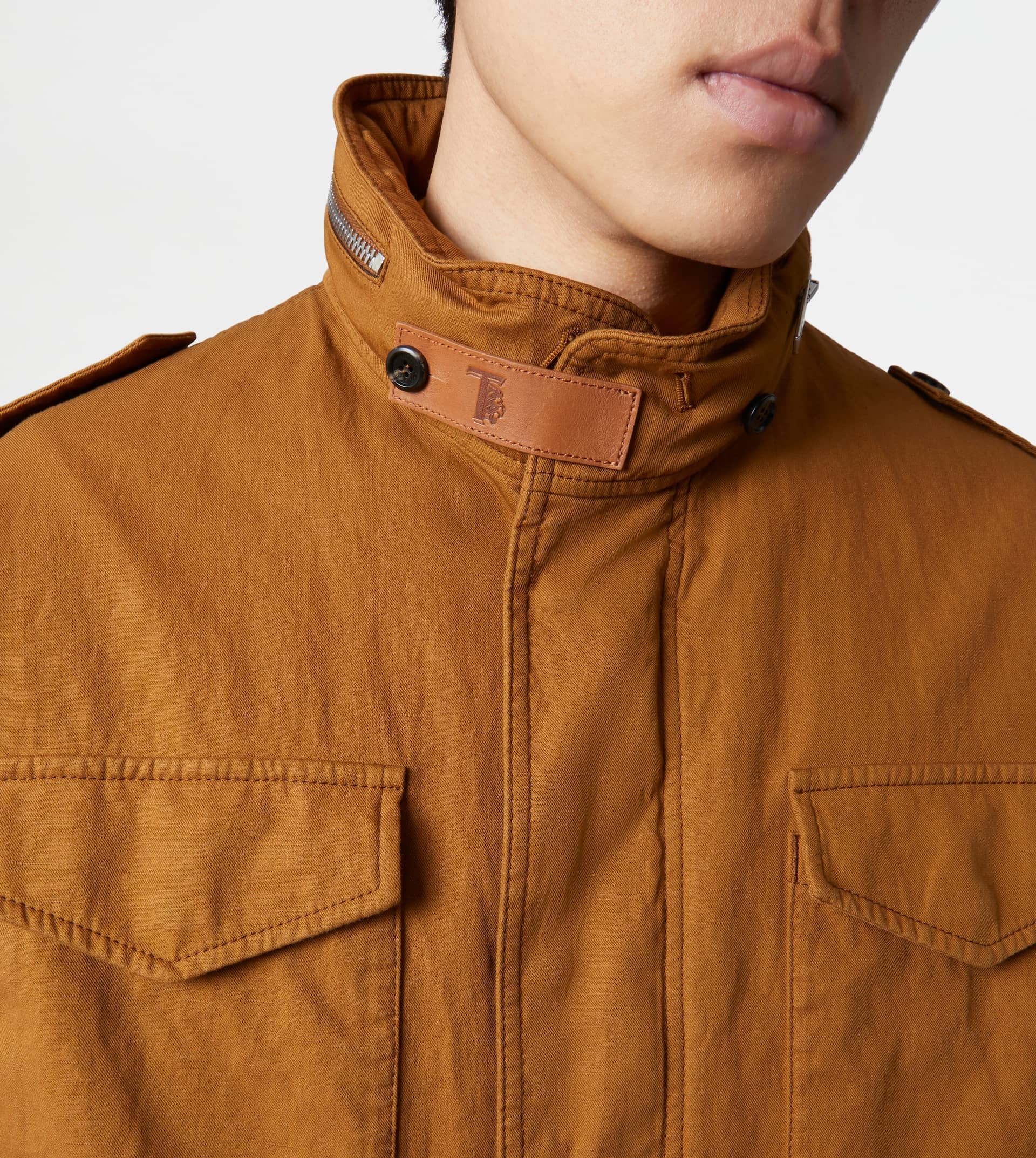 FIELD JACKET OVER - BROWN - 5