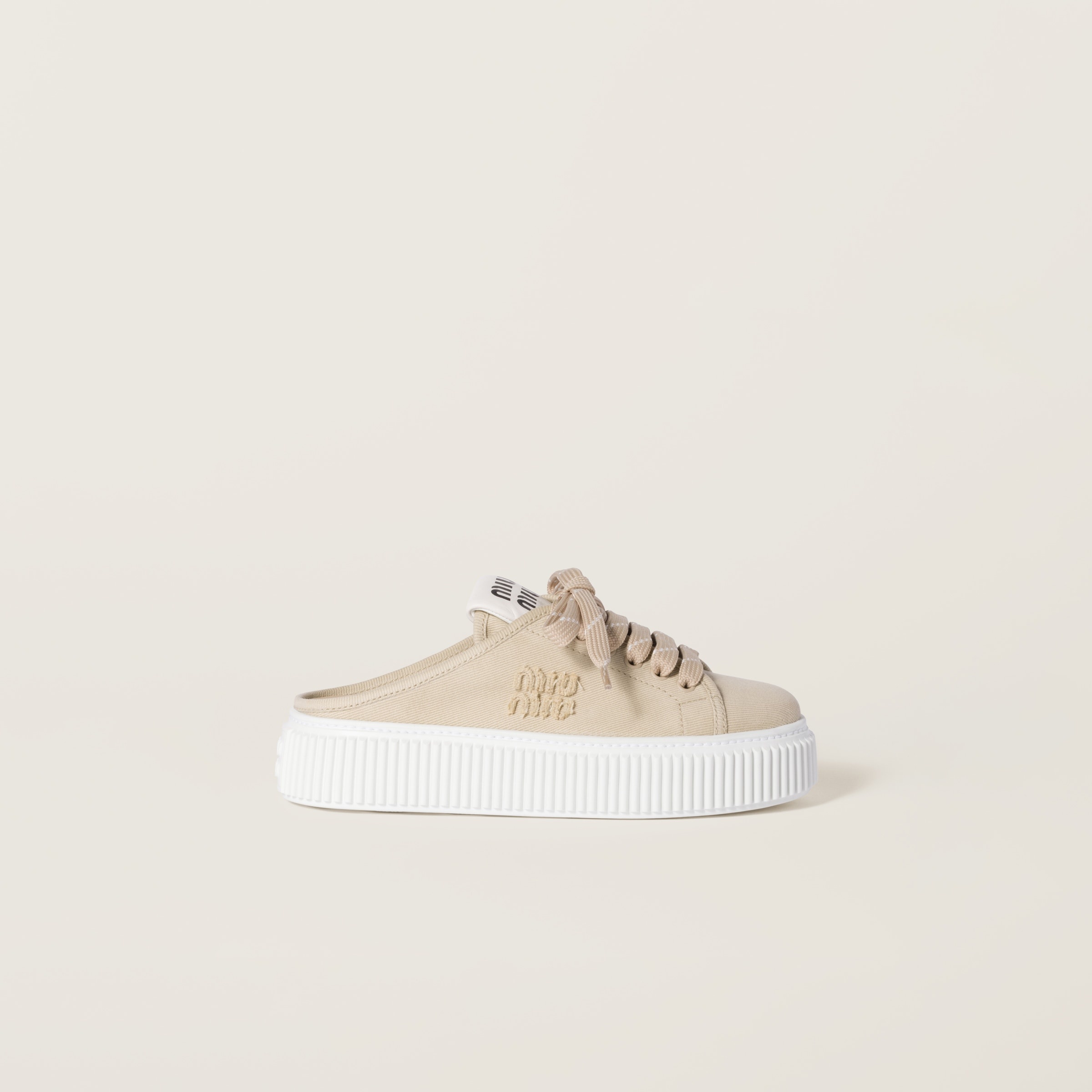 Denim sneaker mules - 2