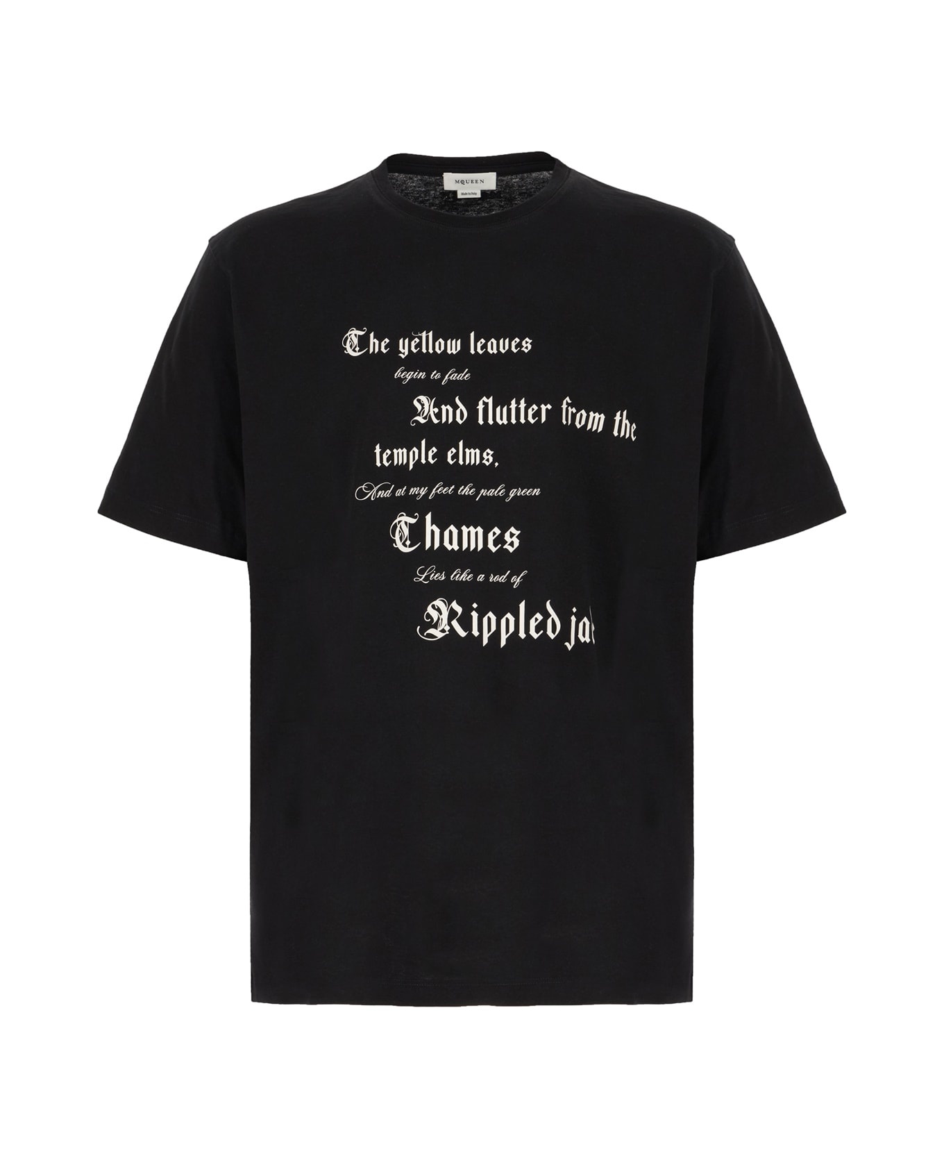 Black Cotton T-shirt - 1