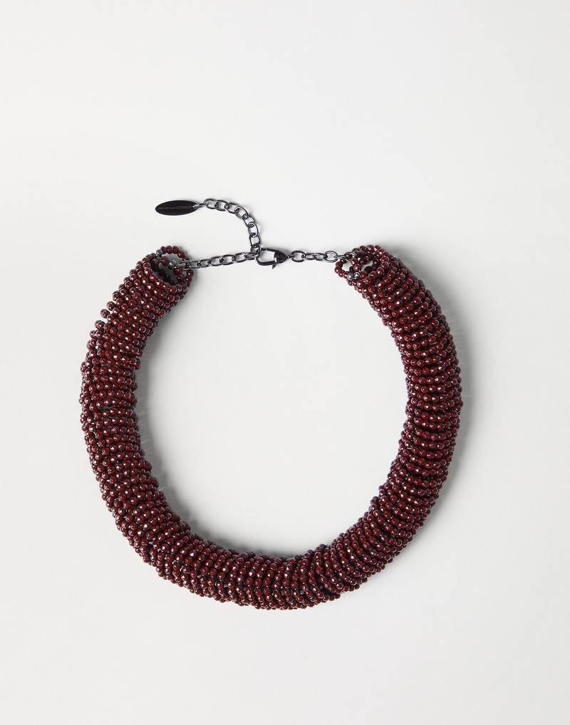 Hematite and sterling silver choker 1