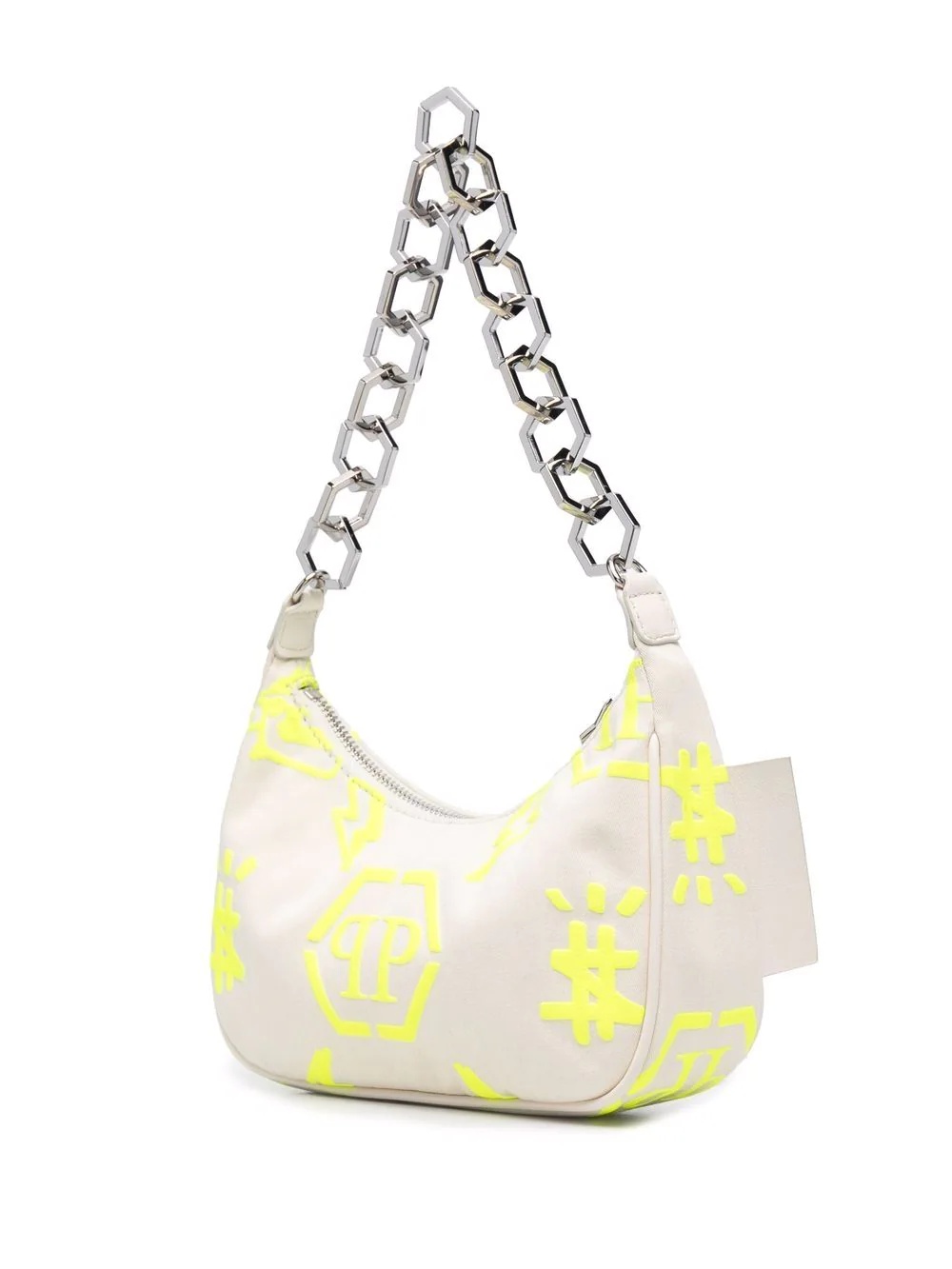 Monogram print shoulder bag - 4