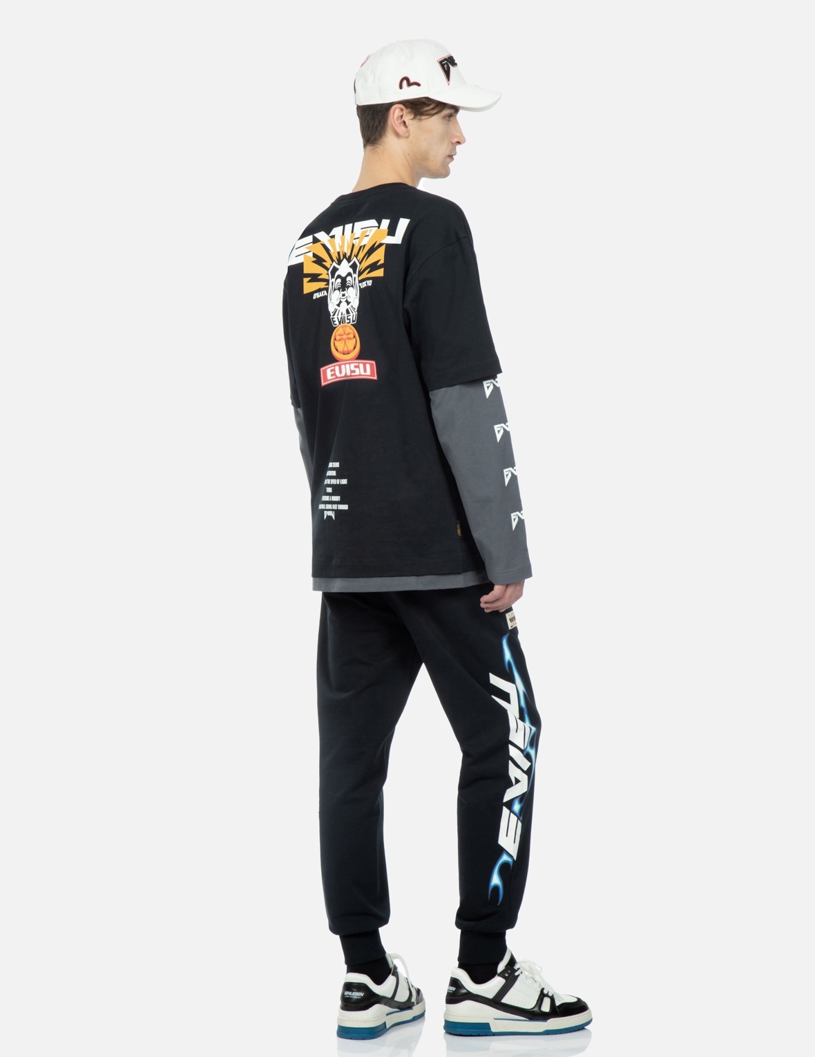 FLAME LOGO PRINT SWEATPANTS - 3