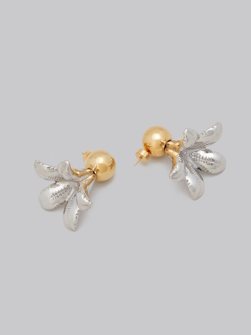 DANGLING PUFFY FLOWER EARRINGS 3