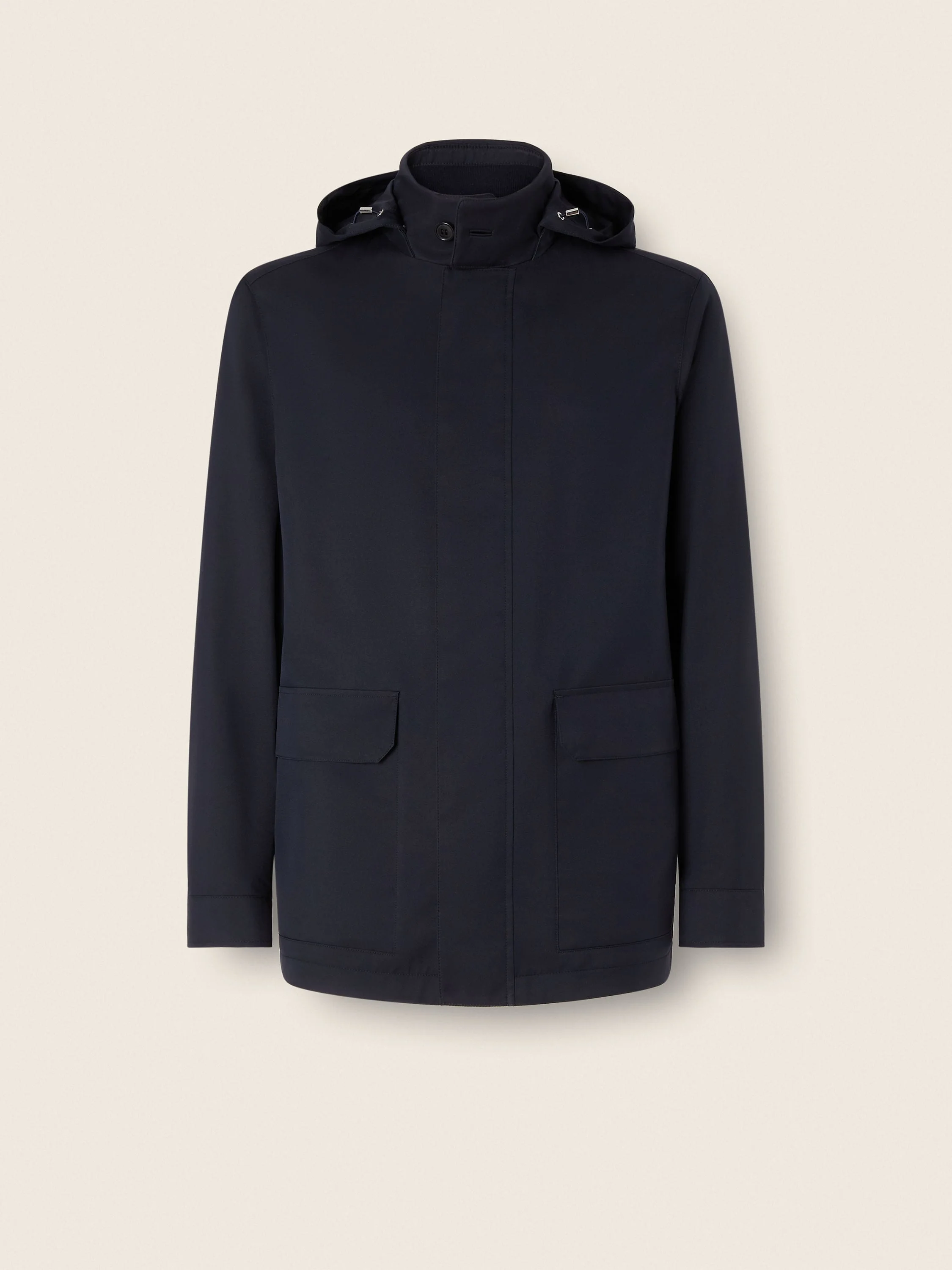 NAVY BLUE MICROFIBER MOTORIN 300CC CAR COAT - 1