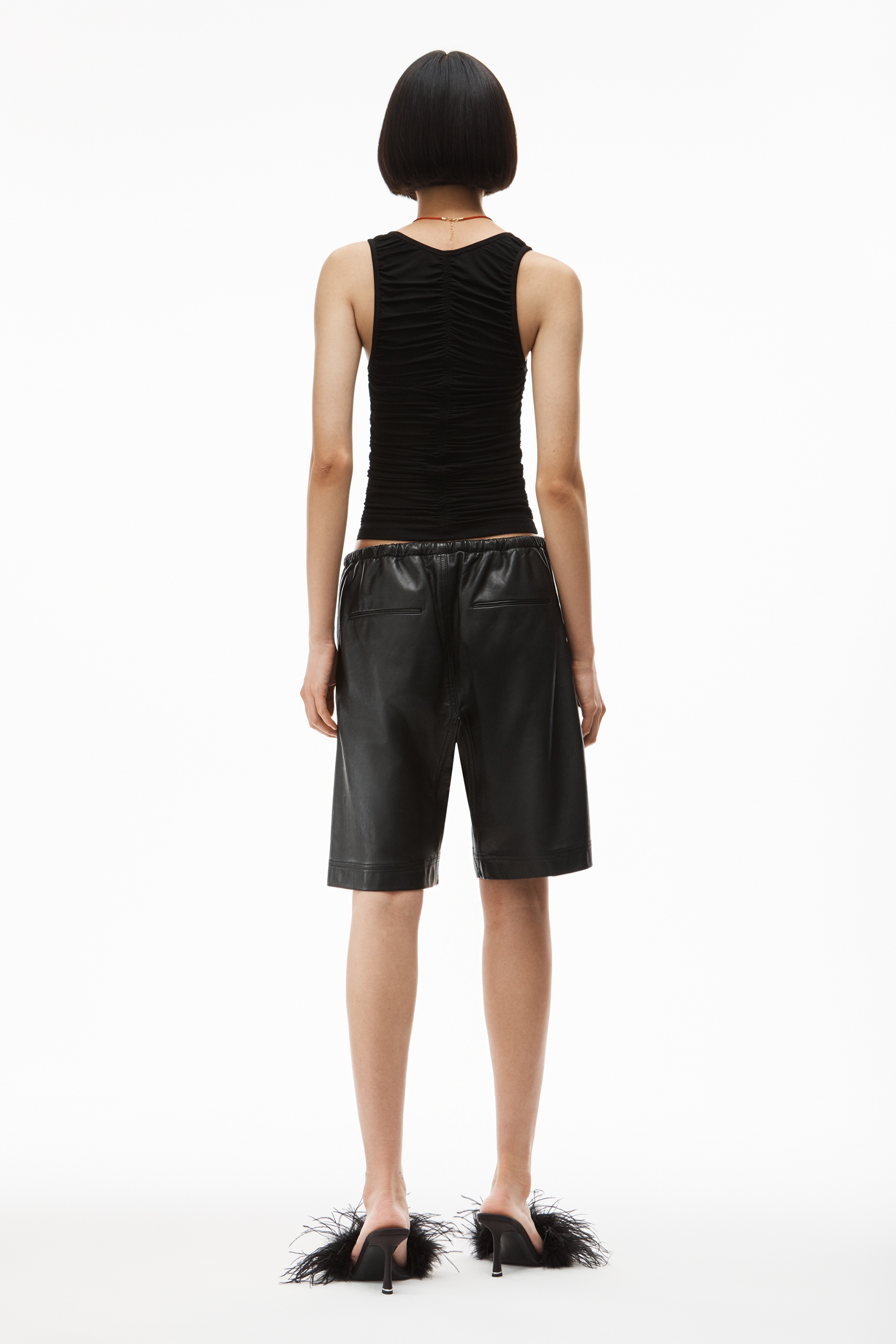 PJ SHORT IN LAMBSKIN - 4