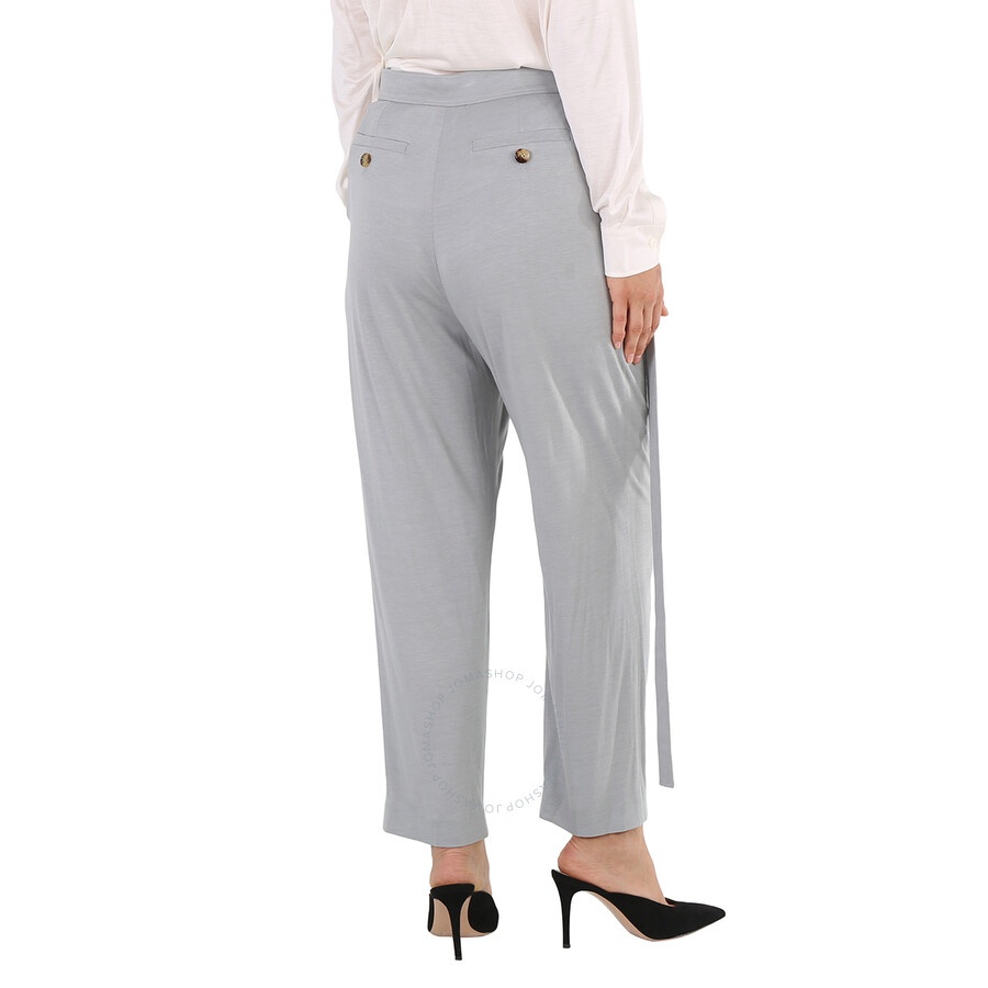 Burberry Ladies Heather Melange Jersey Tailored Trousers - 5