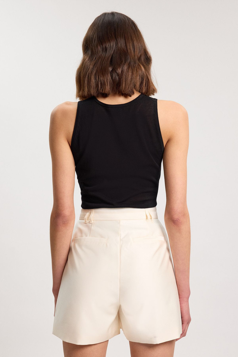 Tailored Satin Shorts 3