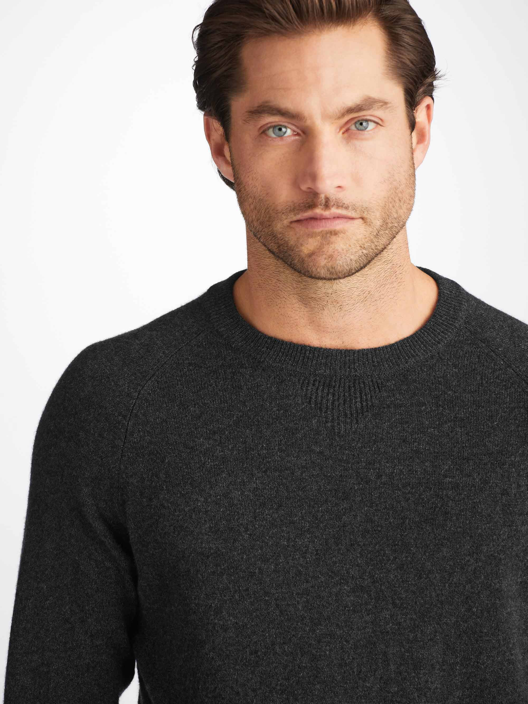 Men's Sweater Finley Cashmere Charcoal Heather - 6