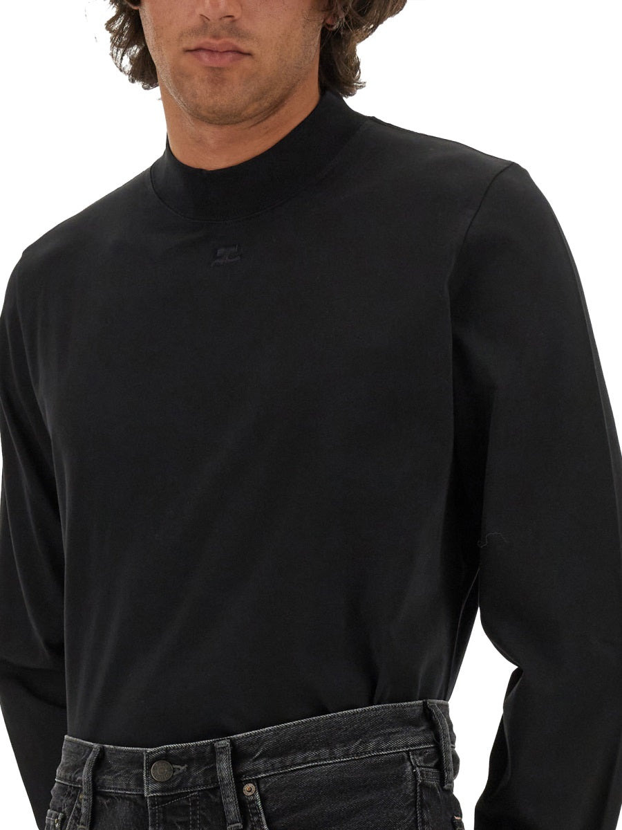 Courreges Men T-Shirt With Logo - 4