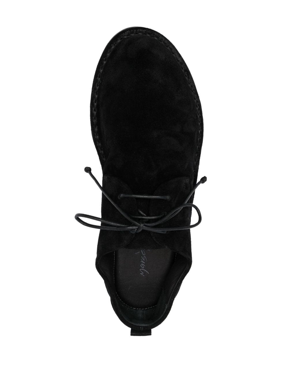 lace-up suede derby shoes - 4