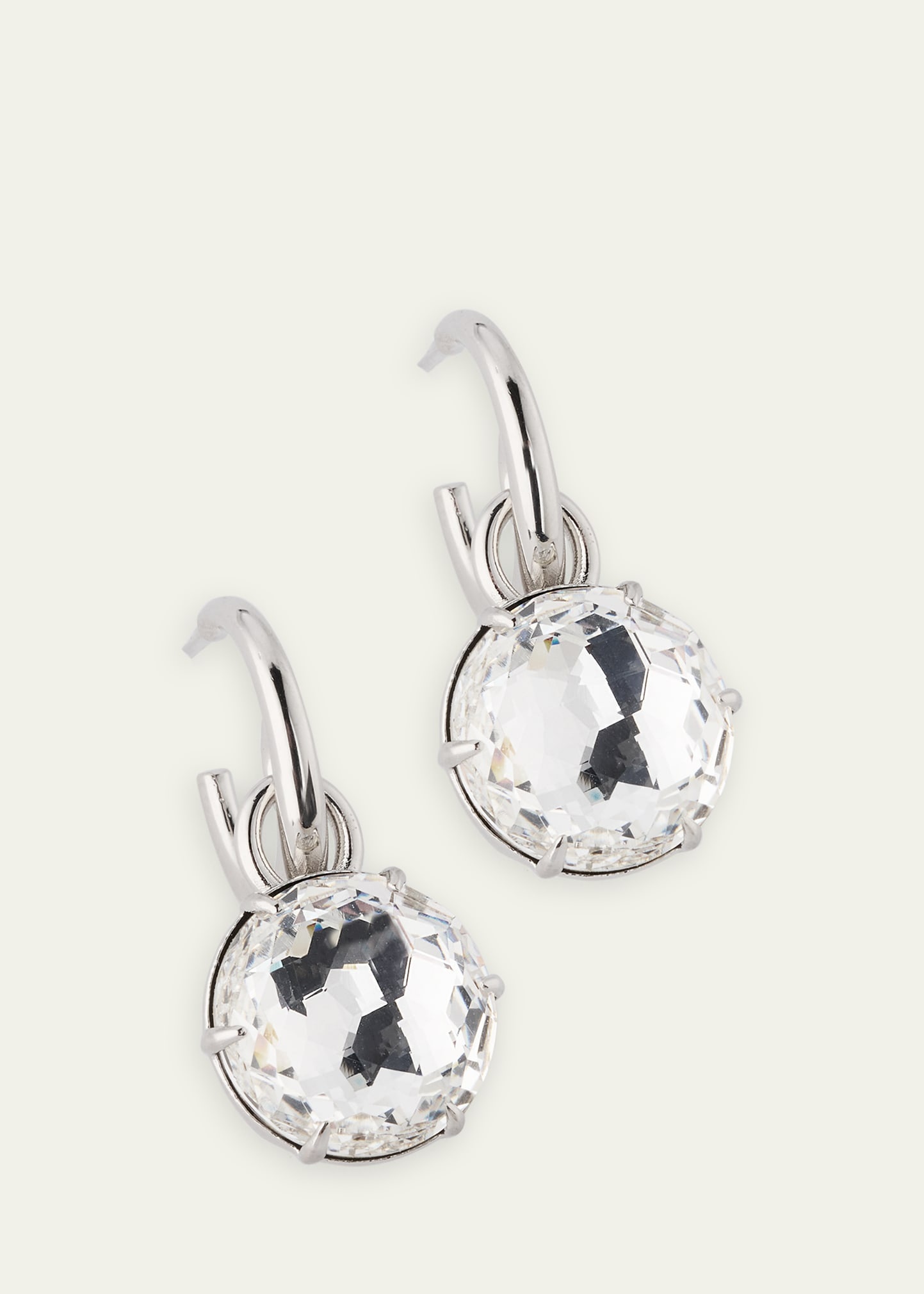 Crystal Mini Hoop Earrings - 3