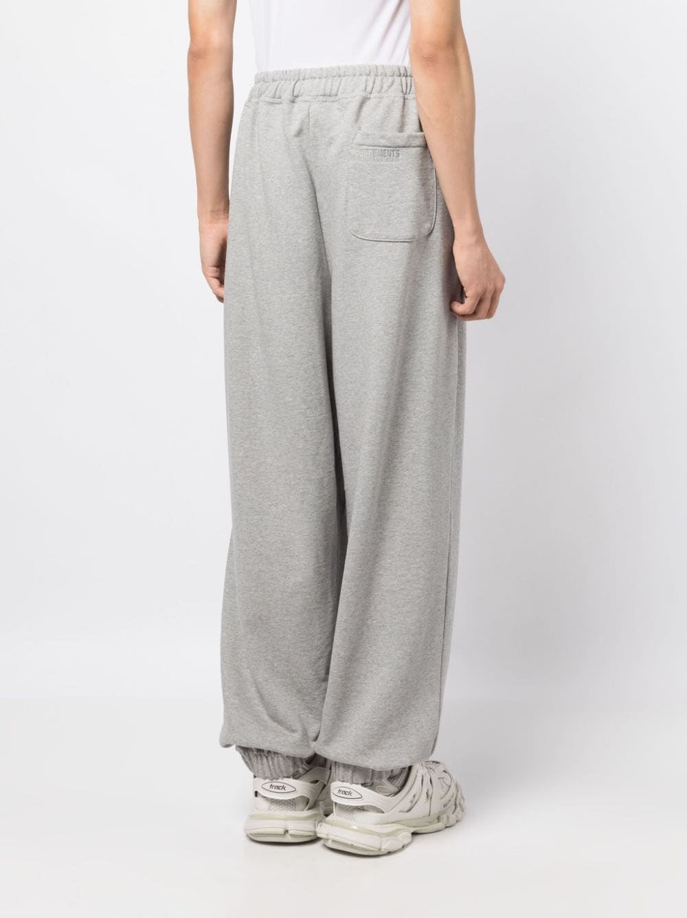 logo-print wide-leg track pants - 4