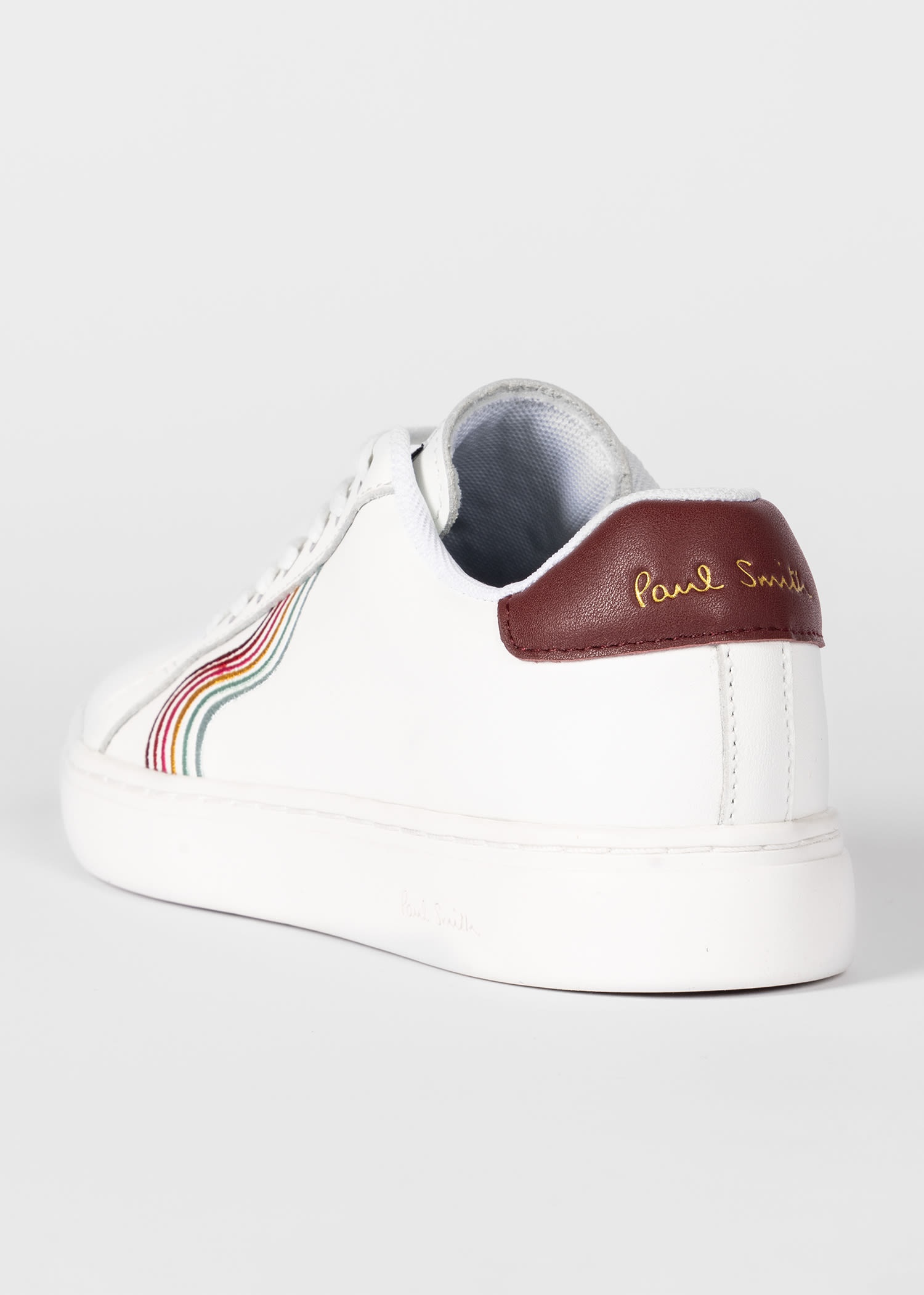 White Leather 'Lapin' Swirl Trainers - 4
