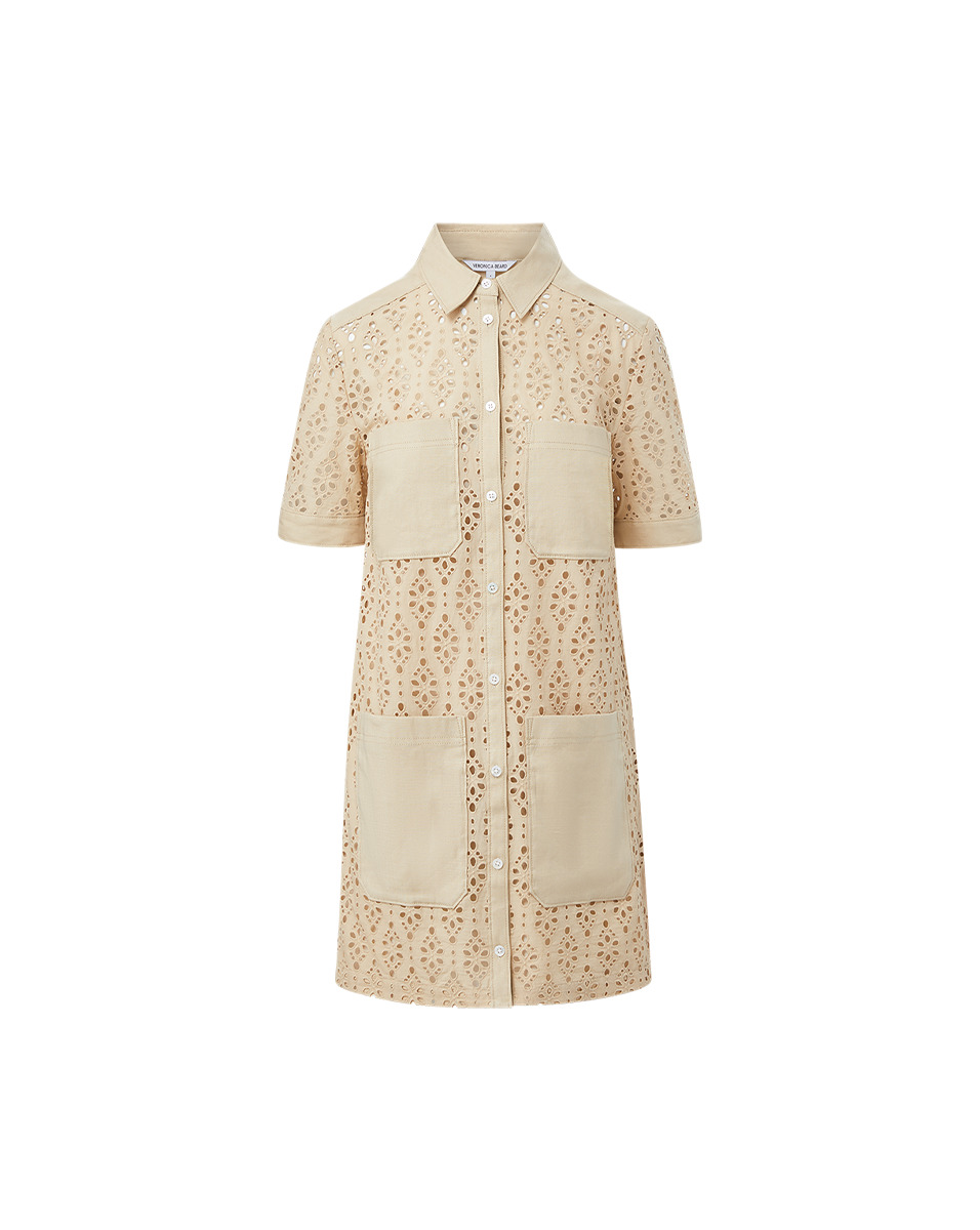 RAFAELA COTTON EYELET SHIRTDRESS - 1