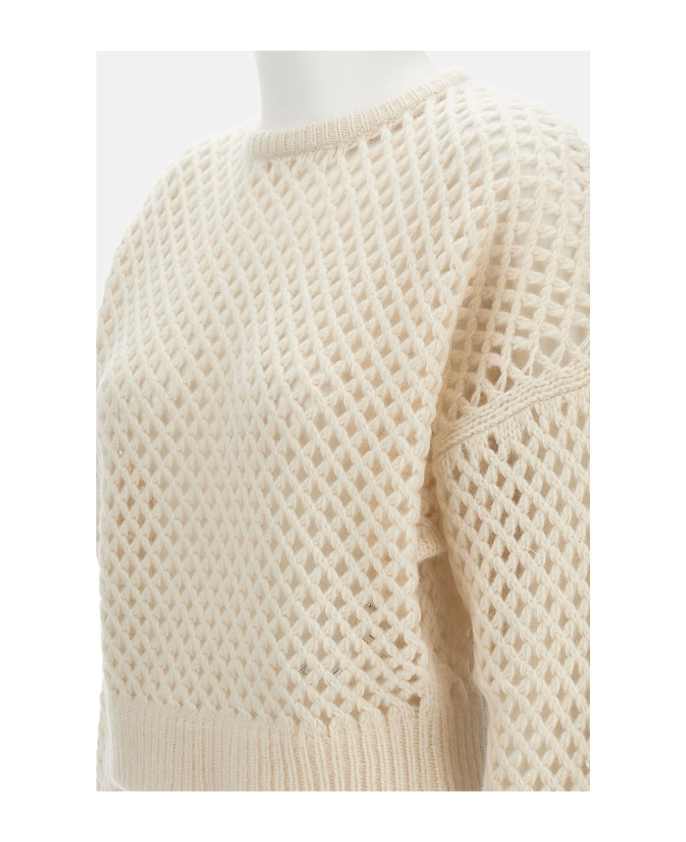 Essen Perforated Cashmere Sweater - 3