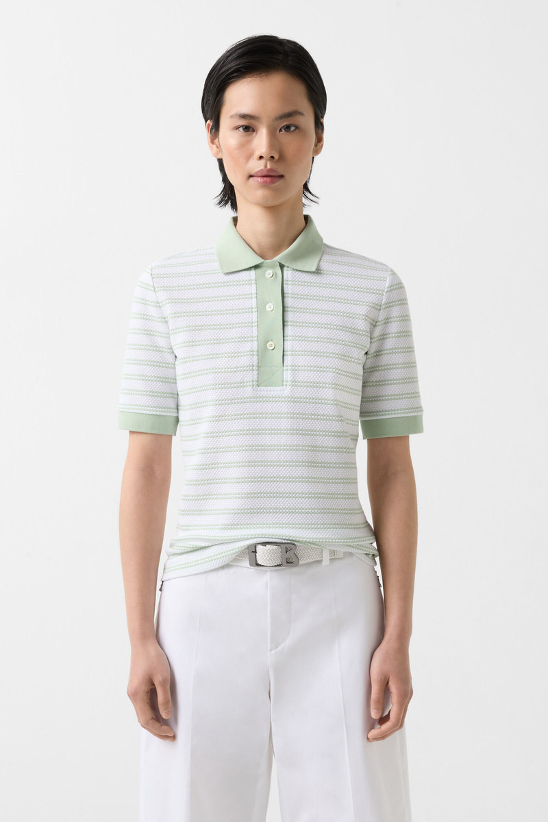 Wendy Polo shirt in Mint/White 2