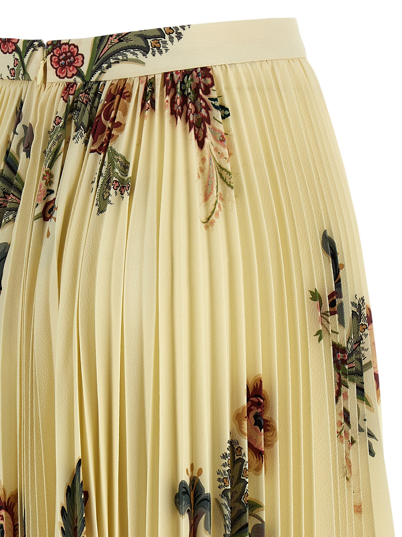 Pleated Midi Skirt Skirts Multicolor - 4