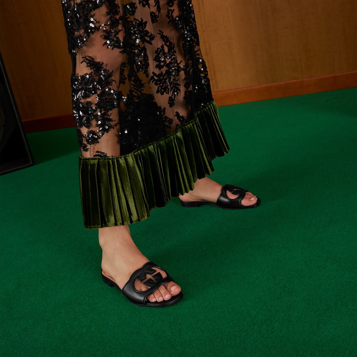 GUCCI＊Interlocking G cut-out slide sandal＊サンダル＊送料込 Gucci Interlocking G Cutout Slide Sandal (Women) | Nordstrom