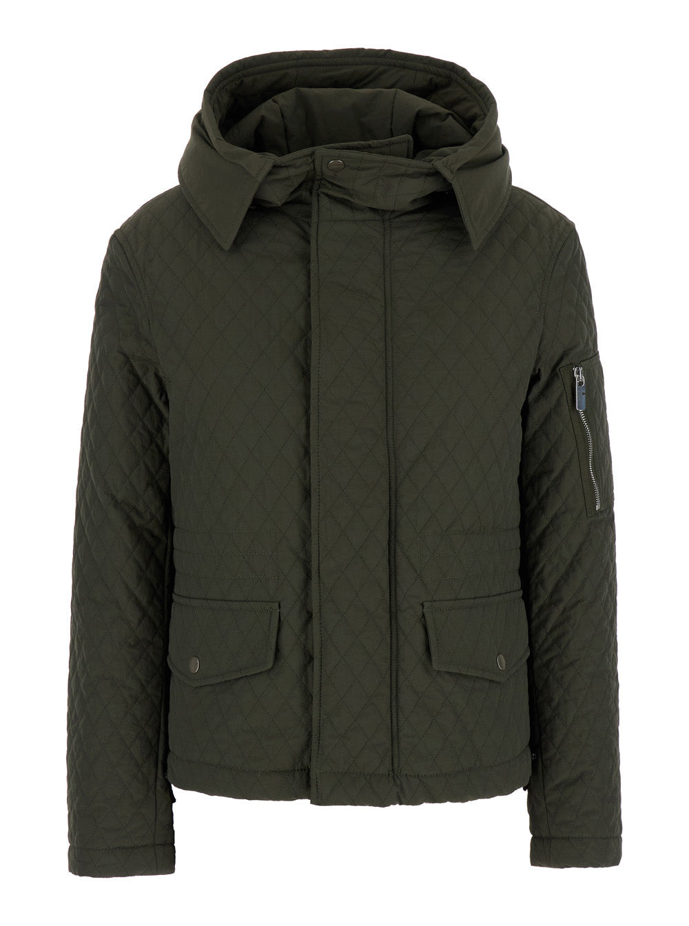 Burberry Women Green Quilted Jacket With Ekd Logo Detail In Cotton Blend Woman - 4