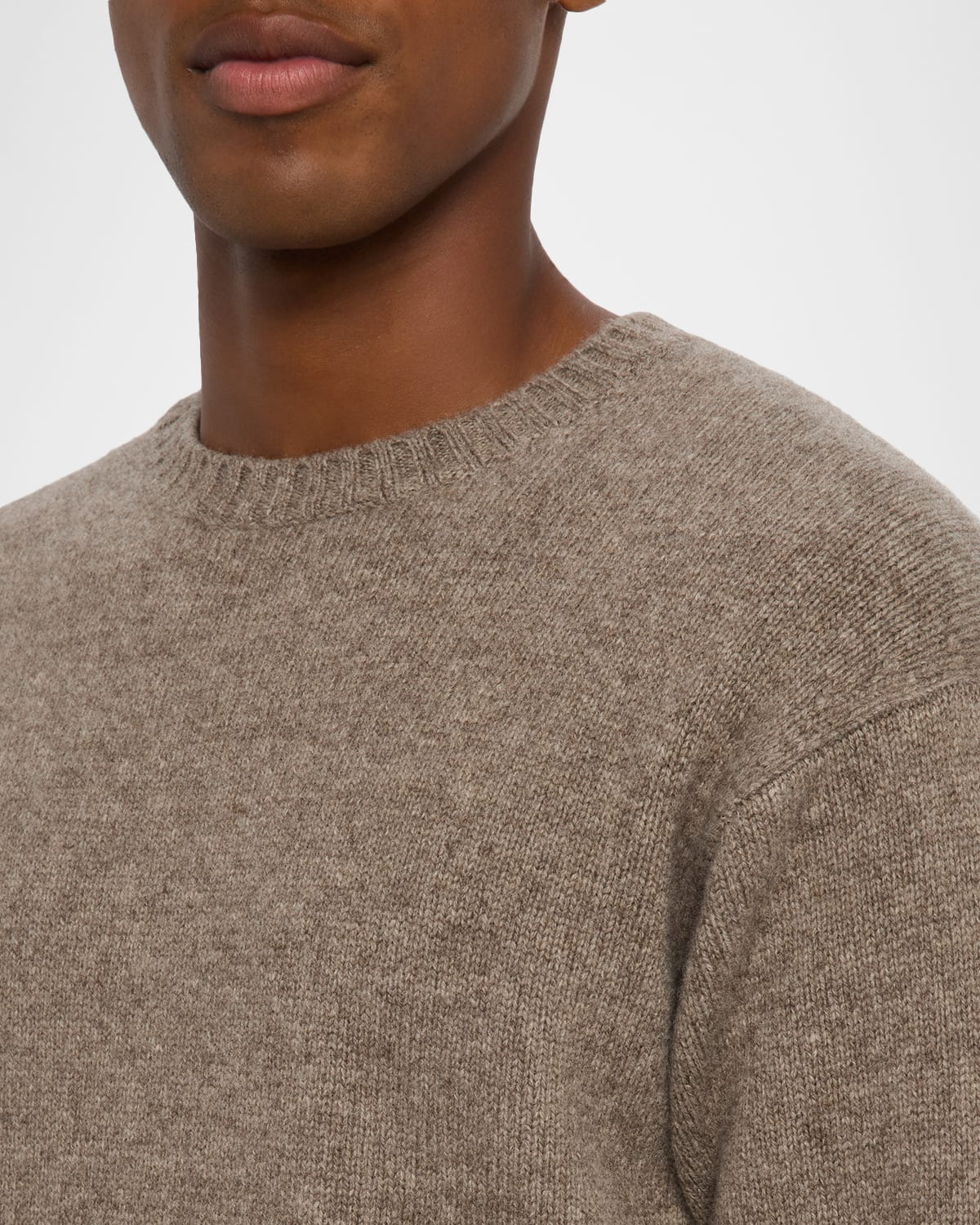 Men's Yak Wool Knit Crewneck Sweater - 5