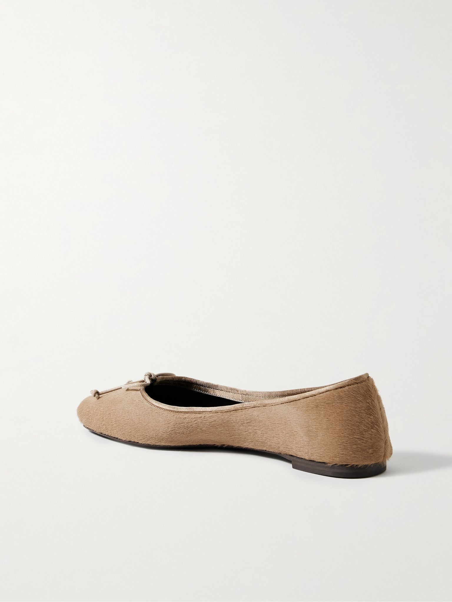 Charlotte calf hair ballet flats Beige - 3