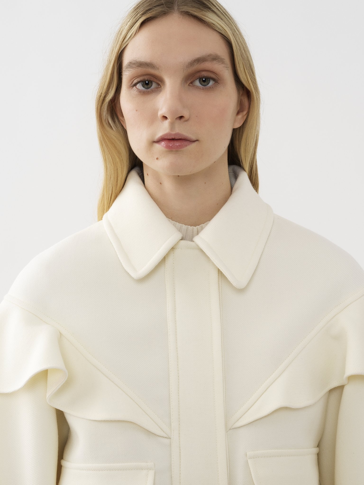 RUFFLED BOMBER JACKET - 5