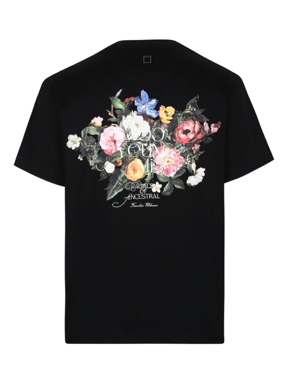 floral-print cotton T-shirt - 2