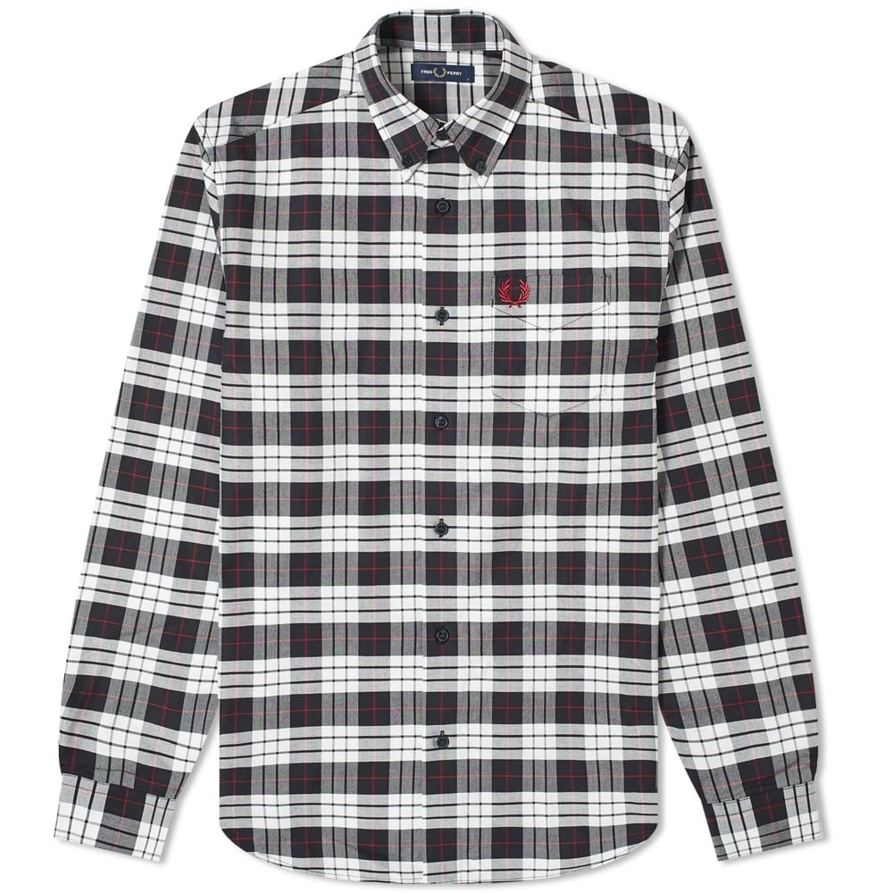 Fred Perry Button Down Tartan Shirt - 1