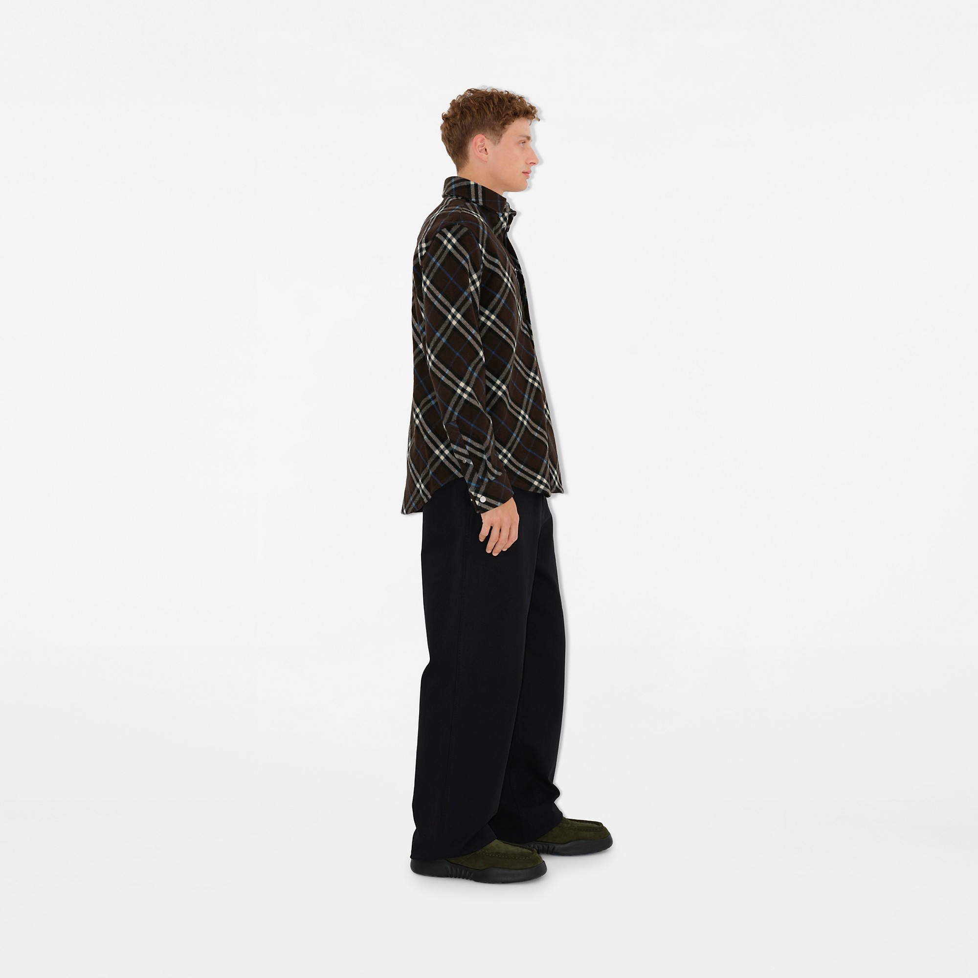 Check Wool Shirt - 3