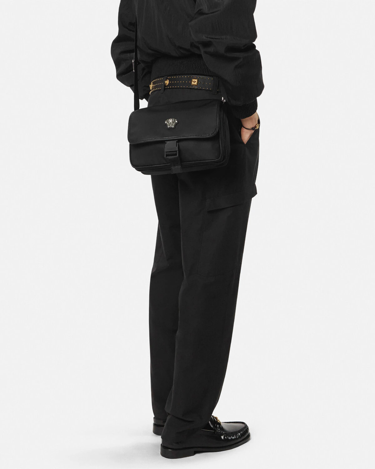 La Medusa Nylon Messenger Bag - 3