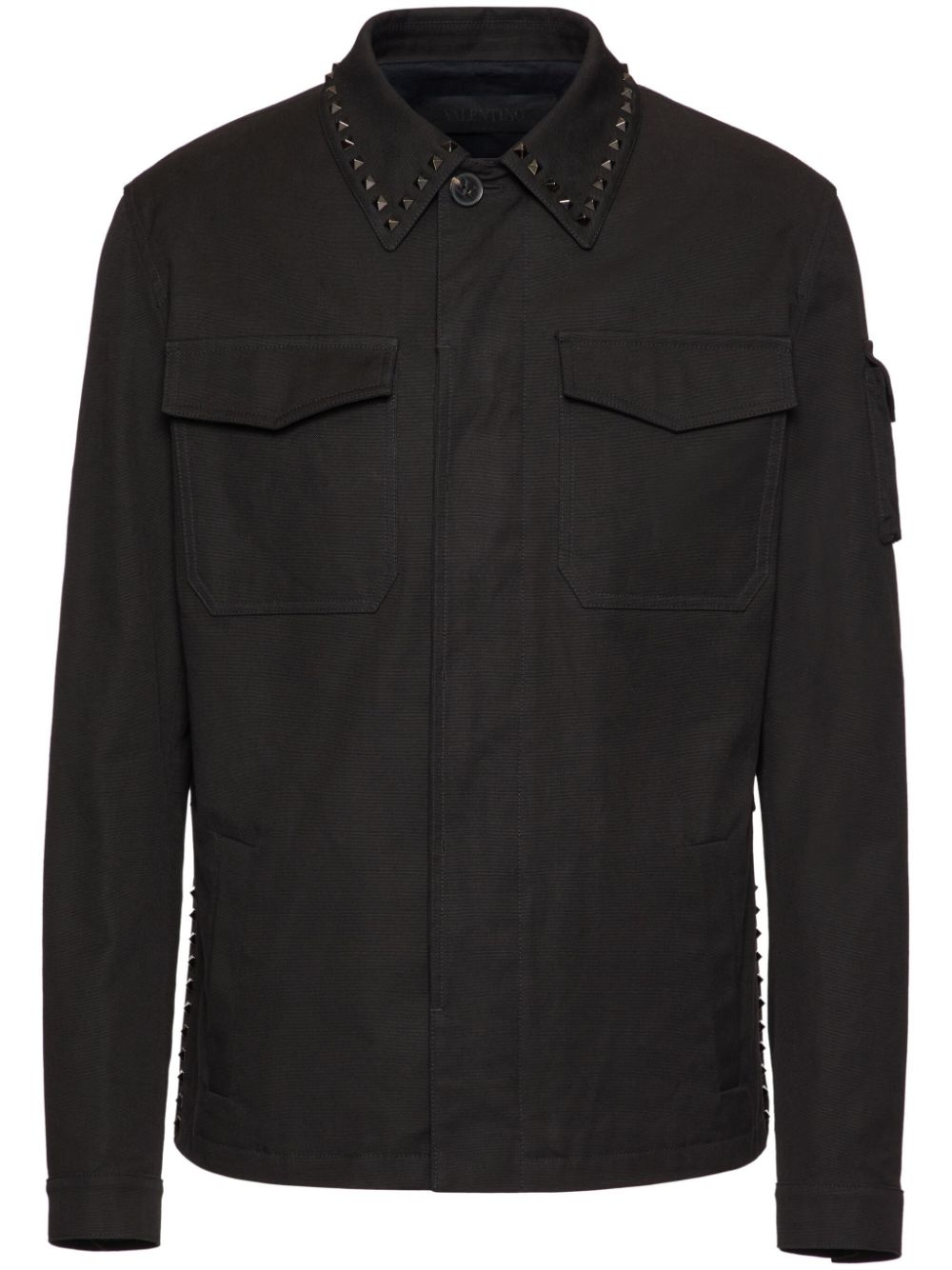 studded two-pocket shirt - 1