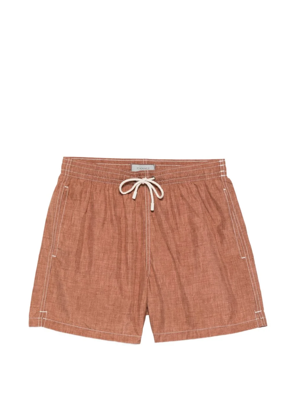 drawstring stitch swim shorts - 1