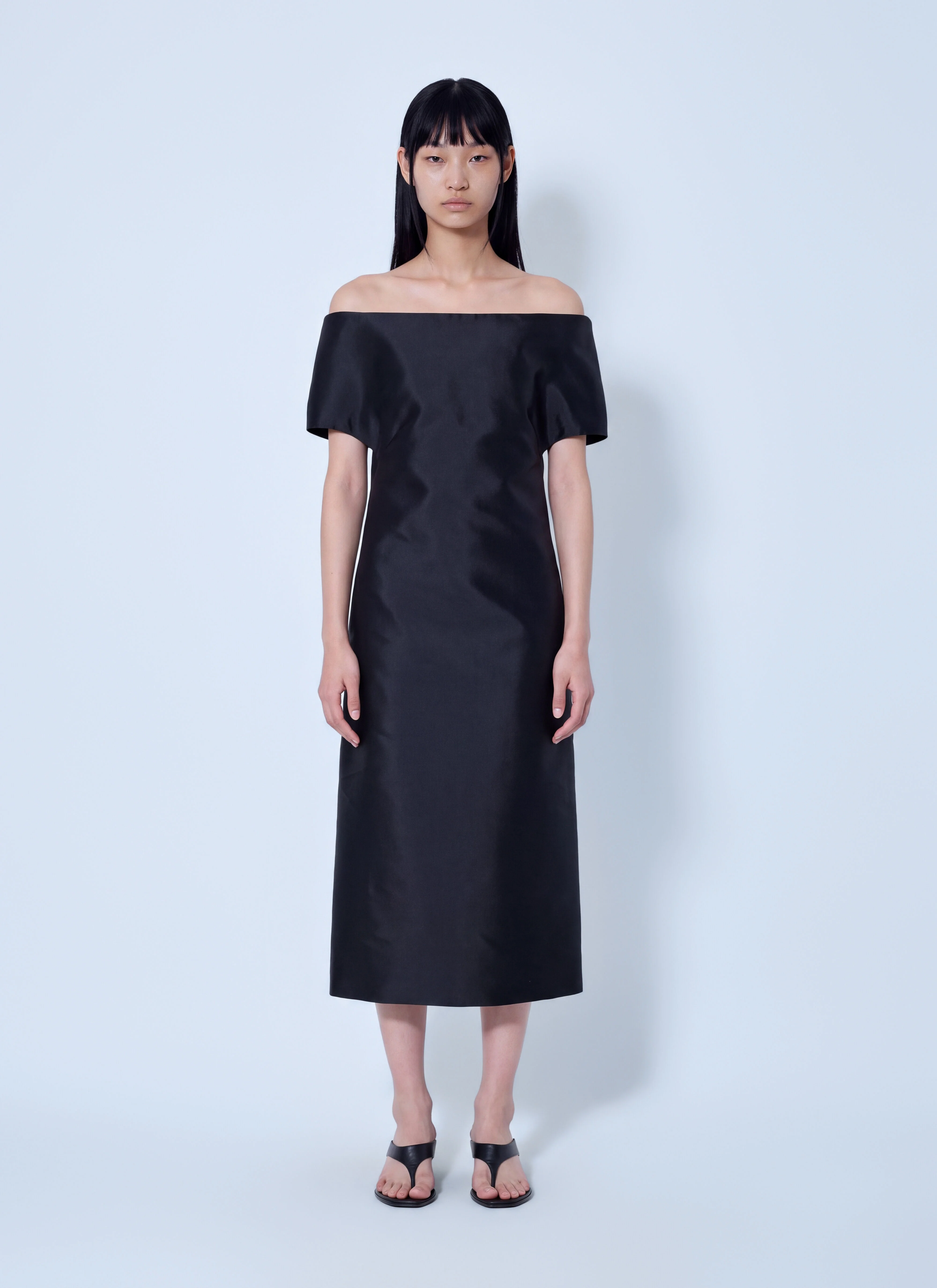 Off-Shoulder Midi Dress - 1